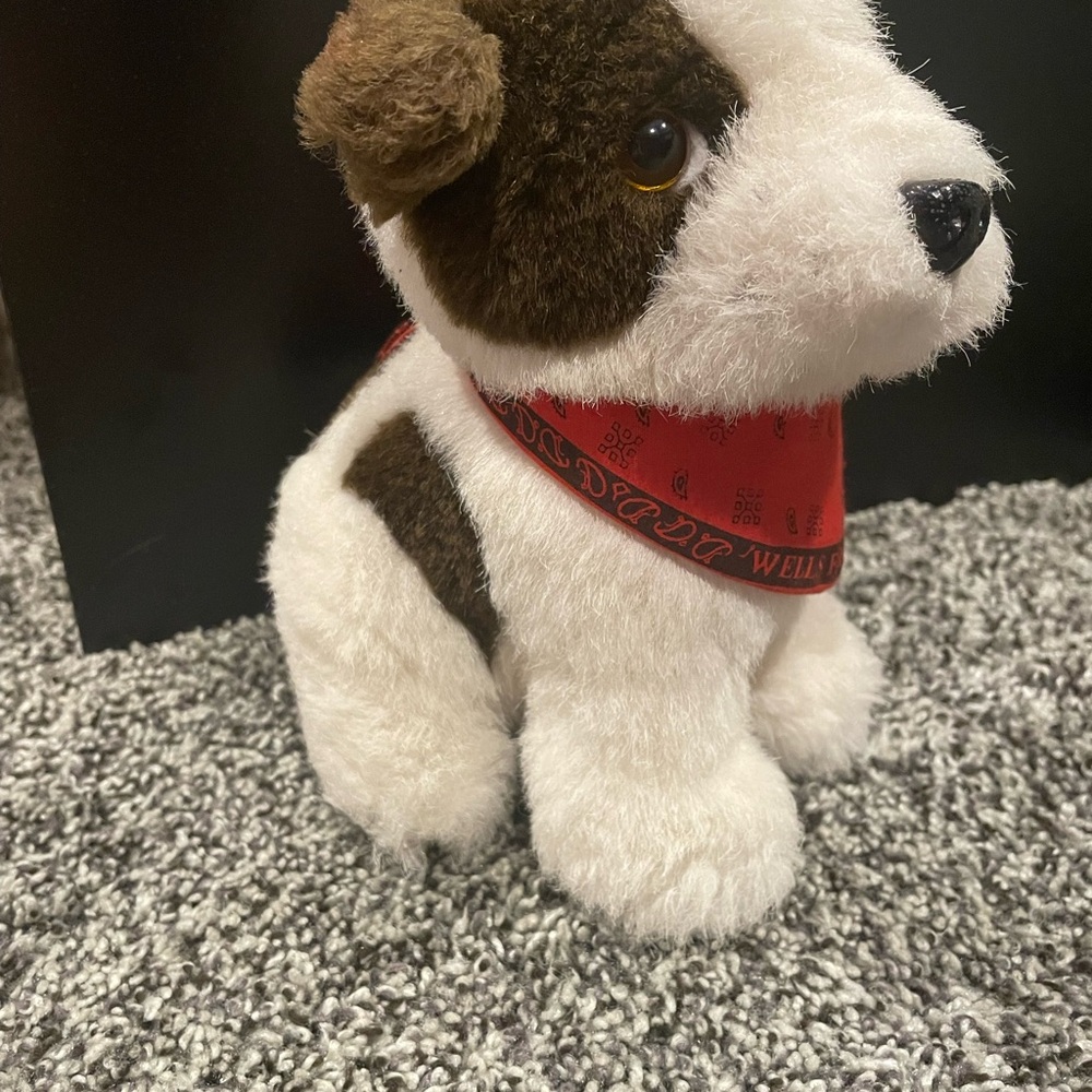 Brown and White Plush Dog & Horse